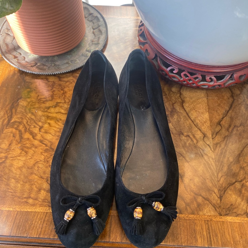 Gucci ballet flat with bamboo